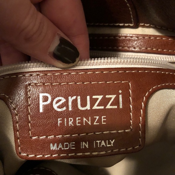 Peruzzi Firenze Fine Leather Italian Brown Purse - Picture 8 of 8